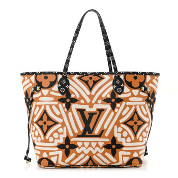 LOUIS VUITTON Monogram Giant Crafty Neverfull MM Creme Caramel