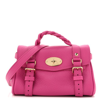 MULBERRY Heavy Grain Mini Alexa  Mulberry Pink