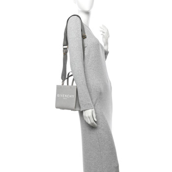 GIVENCHY Canvas Mini Bond Shopper Tote Light Grey
