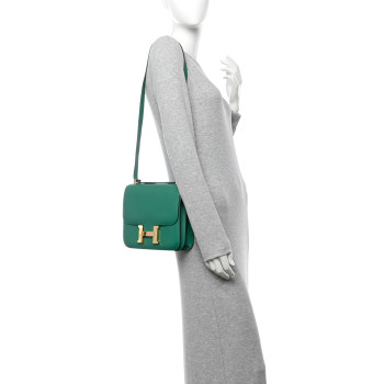 HERMES Evercolor Constance 24 Vert Vertigo