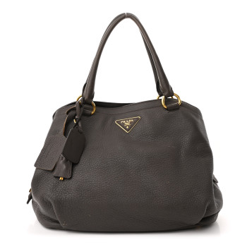 PRADA Cervo Deerskin Tote Grigio