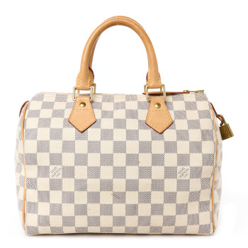 LOUIS VUITTON Damier Azur Speedy 25