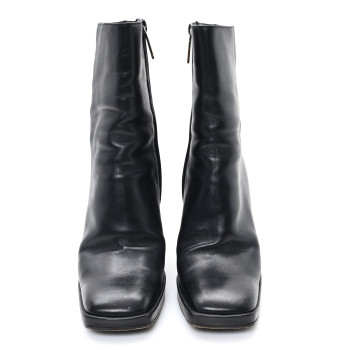 GUCCI Calfskin Ankle Booties 8 Black