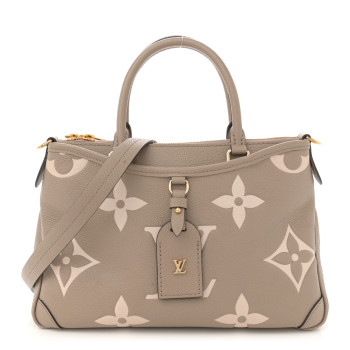 LOUIS VUITTON Empreinte Monogram Giant Trianon PM Tourterelle Creme