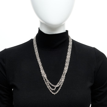 DAVID YURMAN Sterling Silver Cable Link Chain Necklace 72"