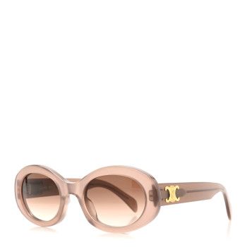 CELINE Acetate Triomphe 01 Sunglasses CL 40194U Milky Hazelnut