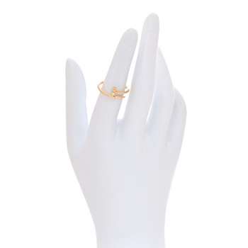 CARTIER 18K Yellow Gold Small Juste Un Clou Ring 52 6
