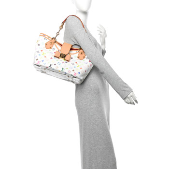 LOUIS VUITTON Monogram Multicolor Annie MM White
