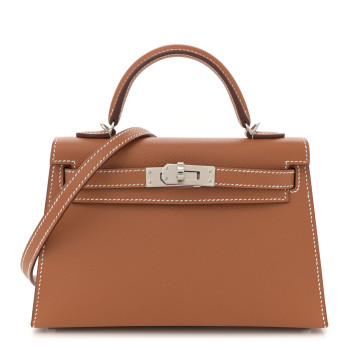 HERMES Epsom Mini Kelly Sellier 20 Gold
