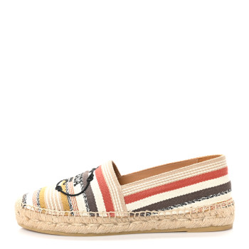 PRADA Canvas Logo Espadrilles 36 Corda