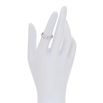 CARTIER 18K White Gold 6 Diamond Stella Band Ring 52 6