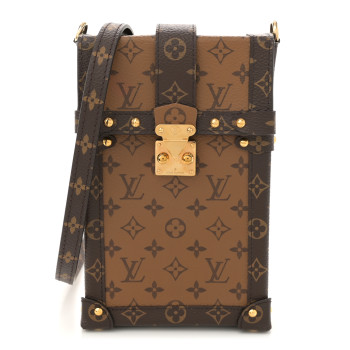 LOUIS VUITTON Reverse Monogram Pochette Trunk Verticale