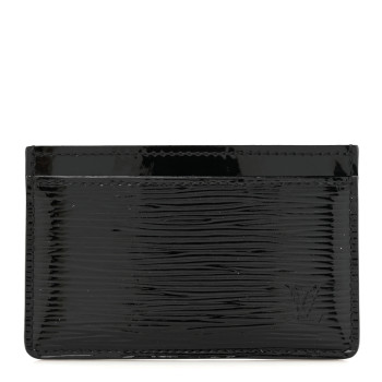 LOUIS VUITTON Epi Electric Card Holder Black