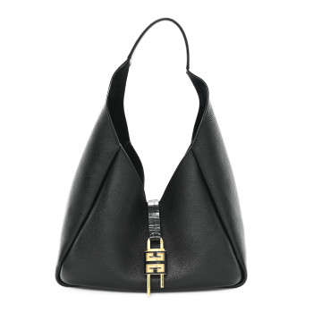 GIVENCHY Calfskin Medium G-Lock Hobo Black