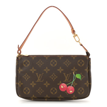 LOUIS VUITTON Monogram Cerises Pochette Accessories