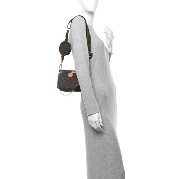 LOUIS VUITTON Monogram Multi Pochette Accessories Kaki