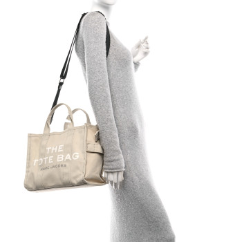 MARC JACOBS Cotton Canvas Medium The Tote Bag Beige