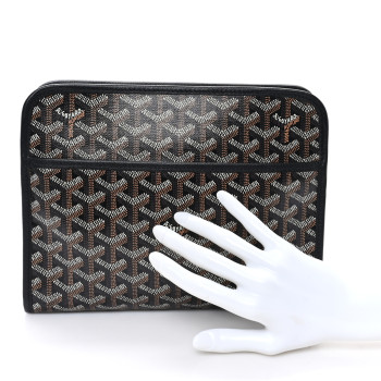 GOYARD Goyardine Jouvence MM Toiletry Pouch Black