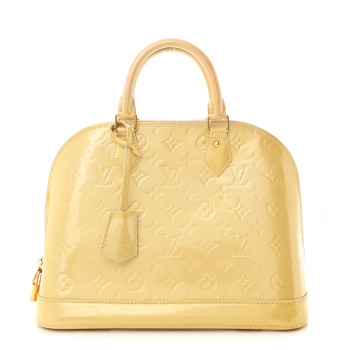 LOUIS VUITTON Vernis Alma PM Citrine