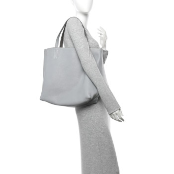 HERMES Taurillon Clemence Evercolor Double Sens 36 Reversible Tote Etain Bleu Glacier