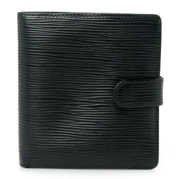 LOUIS VUITTON Epi Porte-Billets Compact Wallet Black