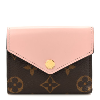 LOUIS VUITTON Monogram Zoe Wallet Rose Ballerine