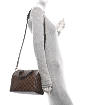 LOUIS VUITTON Damier Ebene Speedy Bandouliere 25