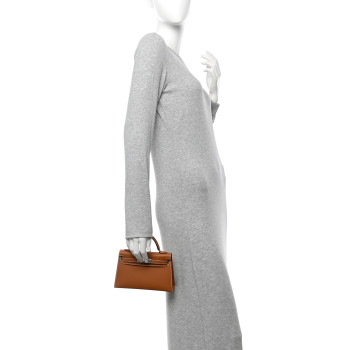HERMES Epsom Mini Kelly Sellier 20 Gold