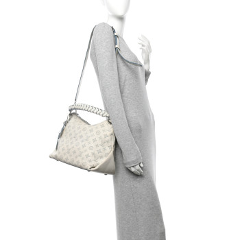 LOUIS VUITTON Mahina Beaubourg Hobo MM Snow Orage Blue