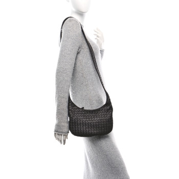 BOTTEGA VENETA Nappa Intrecciato Small Veneto Crossbody Bag Fondant