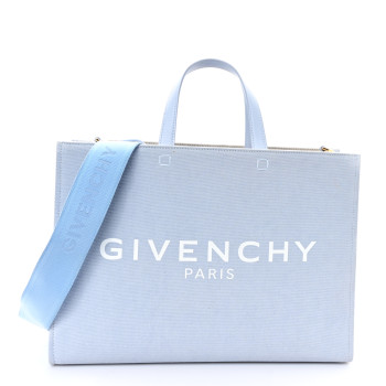 GIVENCHY Canvas Medium G-Tote Cloud Blue