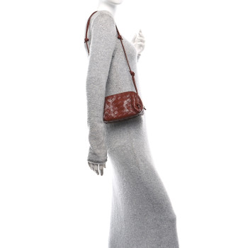 BOTTEGA VENETA Nappa Intrecciato Concert Pouch Sapele