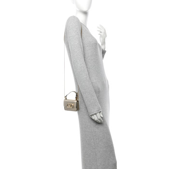 VALENTINO GARAVANI Metallic Calfskin Mini VSling Shoulder Bag Sahara