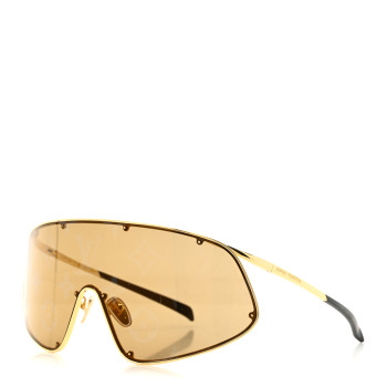 LOUIS VUITTON Metal LV Golden Mask Sunglasses Z1649U Gold