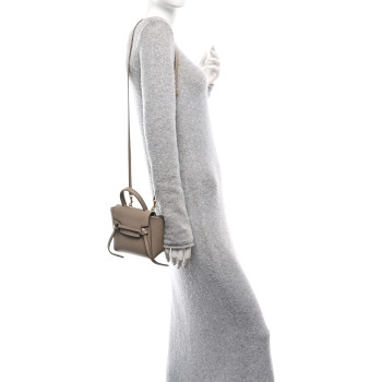 CELINE Grained Calfskin Pico Belt Bag Light Taupe