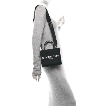 GIVENCHY Canvas Mini Bond Shopper Tote Black