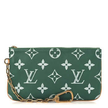 LOUIS VUITTON Calfskin Monogram Speedy P9 Bandouliere 50 Pochette Green