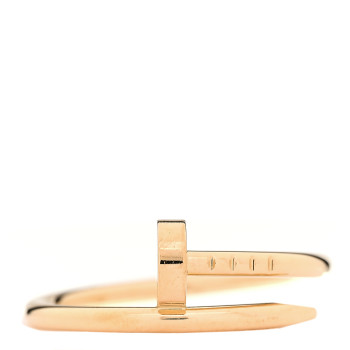 CARTIER 18K Yellow Gold Small Juste Un Clou Ring 55 7.25