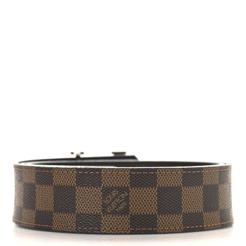 LOUIS VUITTON Damier Ebene 40mm LV Initiales 95 38 Belt