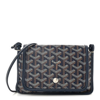 GOYARD Goyardine Plumet Wallet Clutch Navy