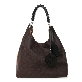 LOUIS VUITTON Mahina Carmel Hobo Chocolate