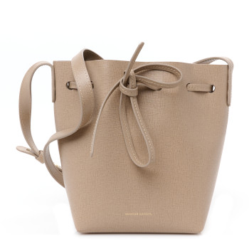 MANSUR GAVRIEL Saffiano Mini Mini Bucket Bag Beige