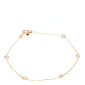 ROBERTO COIN 18K Yellow Gold Diamond By the Inch Five Station Bracelet