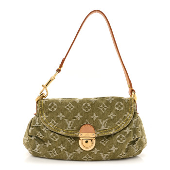 LOUIS VUITTON Monogram Denim Mini Pleaty Lichen