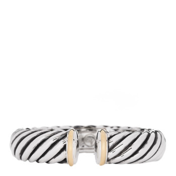 DAVID YURMAN Sterling Silver 18K Yellow Gold 15mm Waverly Bracelet