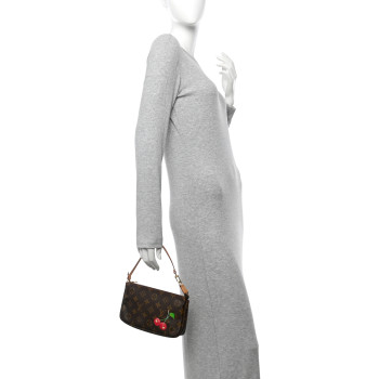 LOUIS VUITTON Monogram Cerises Pochette Accessories