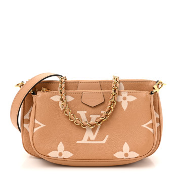 LOUIS VUITTON Empreinte Monogram Giant Multi Pochette Accessories Arizona Creme