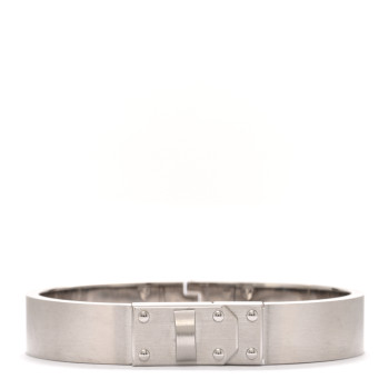 HERMES Brushed Palladium Kelly Mens Bracelet