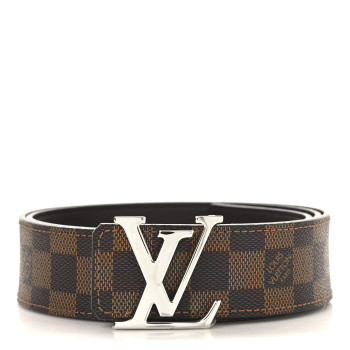 LOUIS VUITTON Damier Ebene 40mm LV Initiales 95 38 Belt