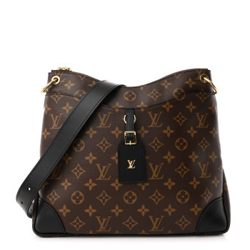 LOUIS VUITTON Monogram Odeon MM Black